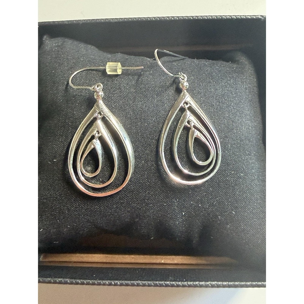 Beautiful Sterling Silver PAJ 925 Teardrop Dangle Earrings!